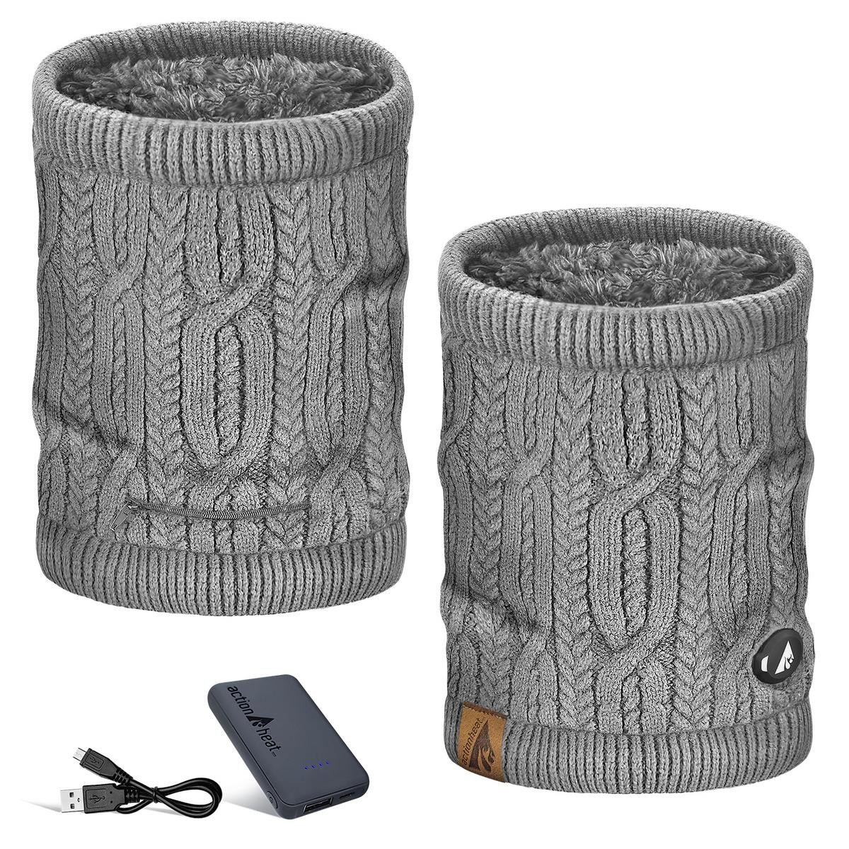 Saip 5V Battery Cable Knit Heated Neck Gaiter - Image 12