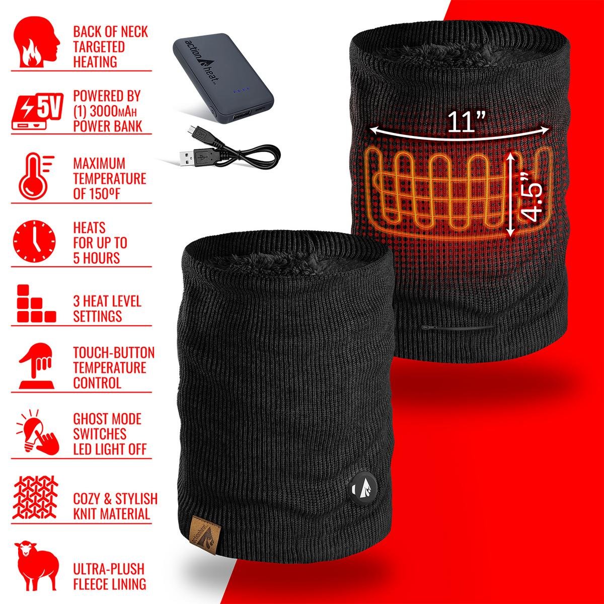Saip 5V Battery Heated Knit Gaiter - Image 15