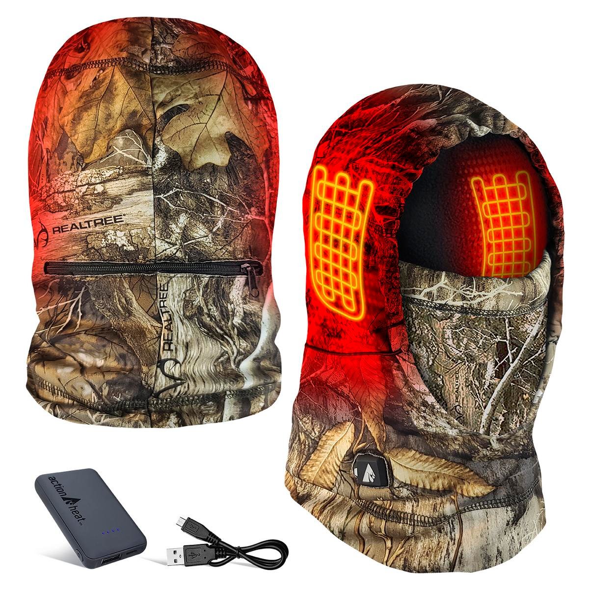 Saip 5V Battery Heated Hunting Fleece Balaclava - Image 8