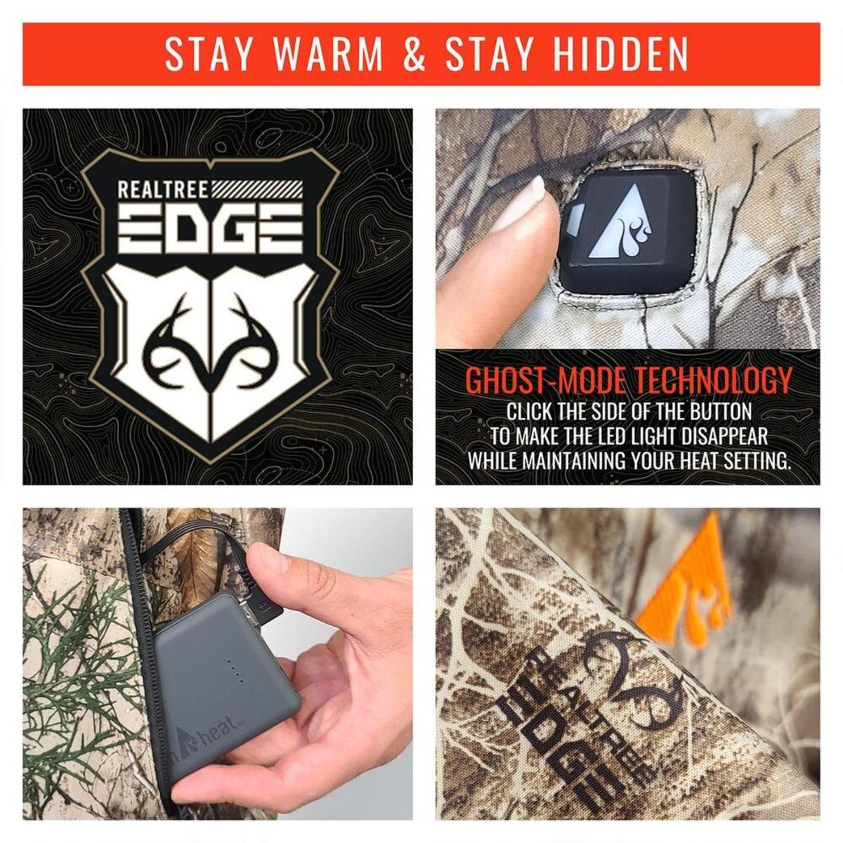 Open Box Saip 5V Men's Battery Heated Hunting Vest - Image 5