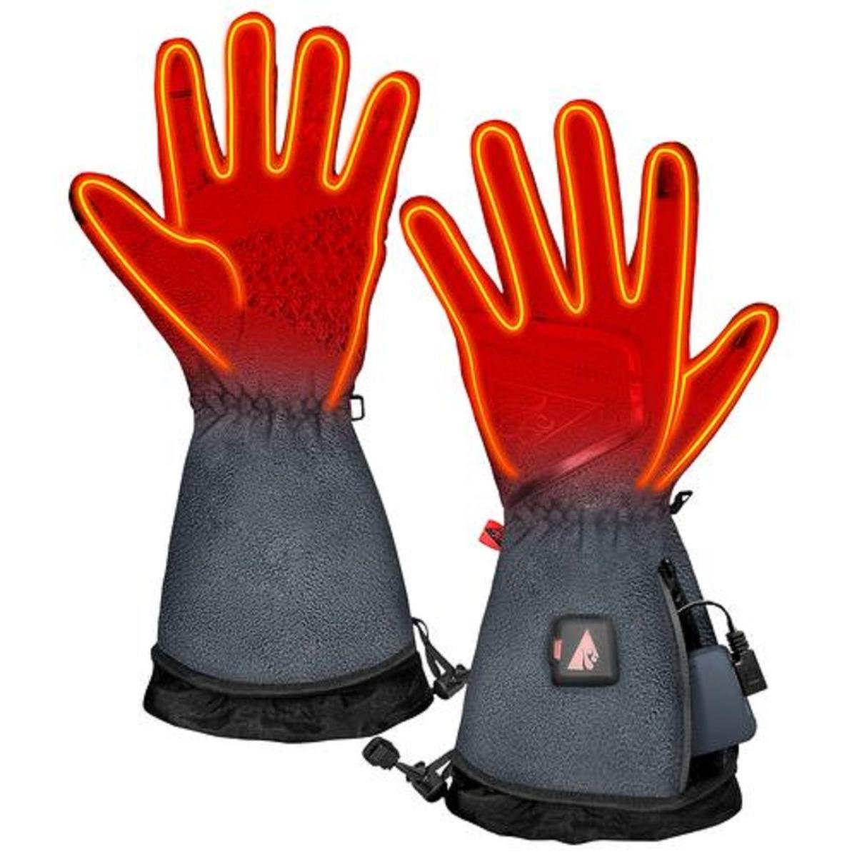 Open Box Saip 5V Women's Slim Fit Fleece Heated Gloves - Image 2