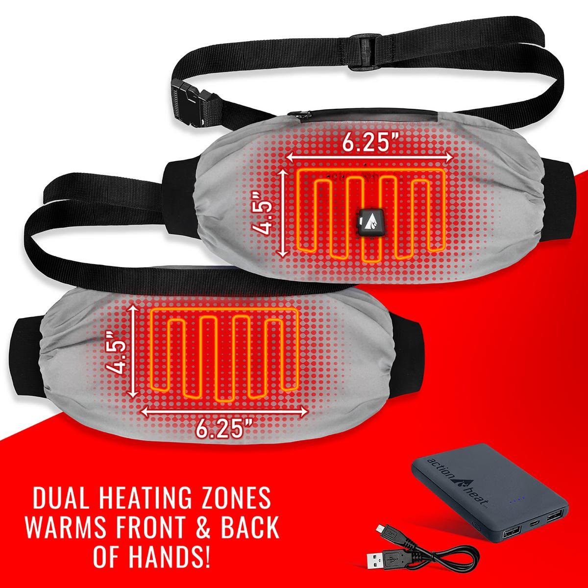 Saip 5V Battery Heated Hand Warmer Muff - Image 16