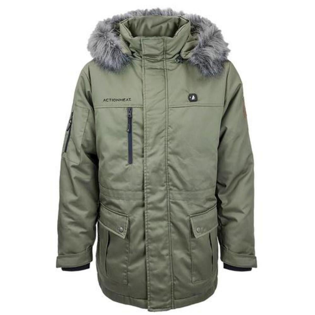 Open Box Saip 5V Men's Battery Heated Parka Jacket - Image 2
