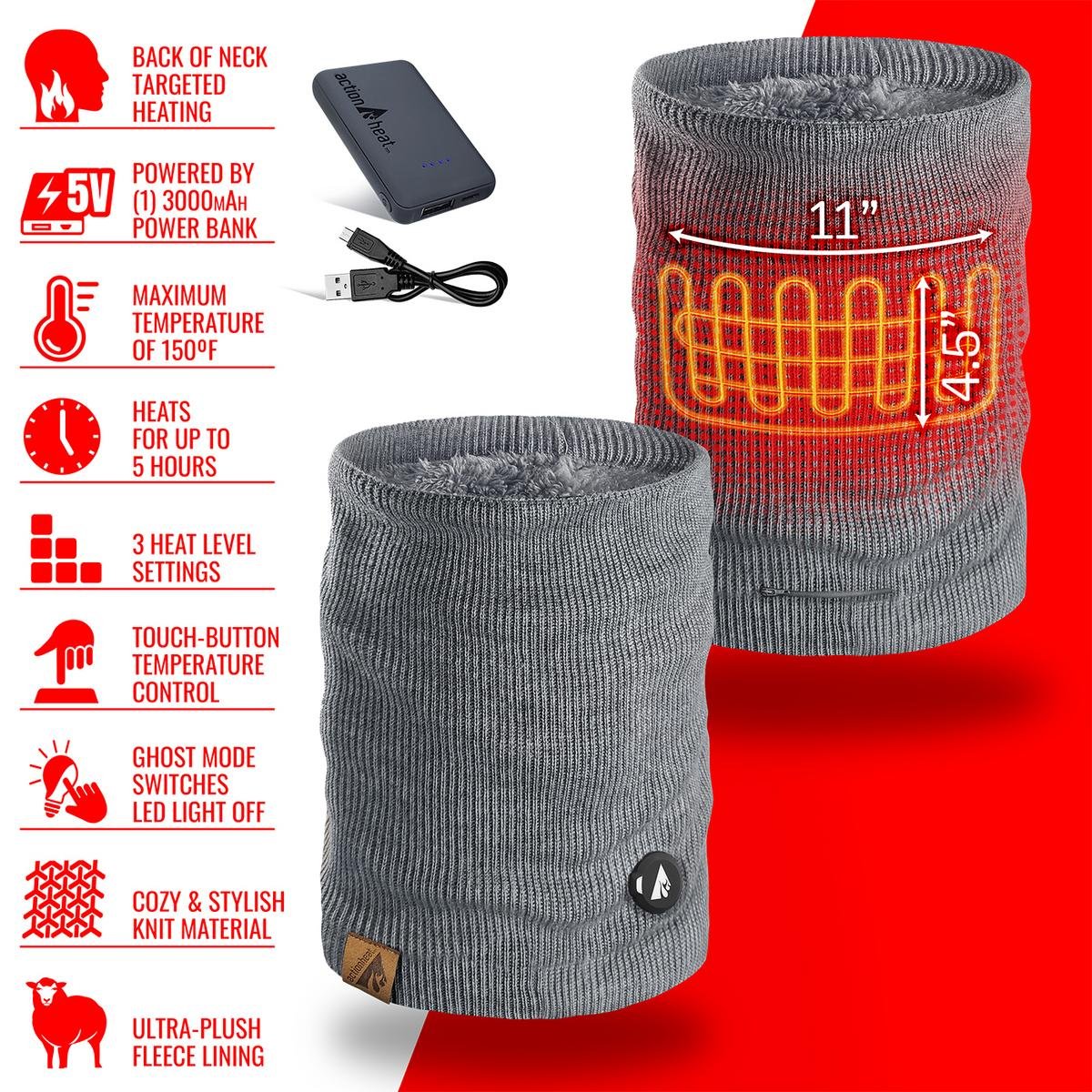 Saip 5V Battery Heated Knit Gaiter - Image 6