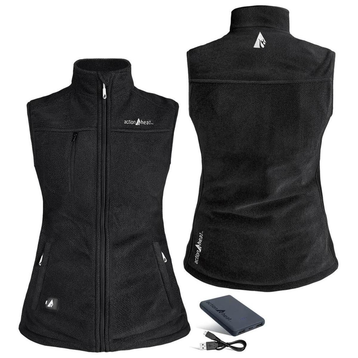 Open Box Saip 5V Women's Performance Fleece Battery Heated Vest - Image 5
