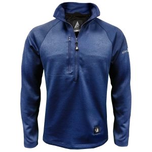 Saip 5V Men's 1/2 Zip Pullover Battery Heated Shirt