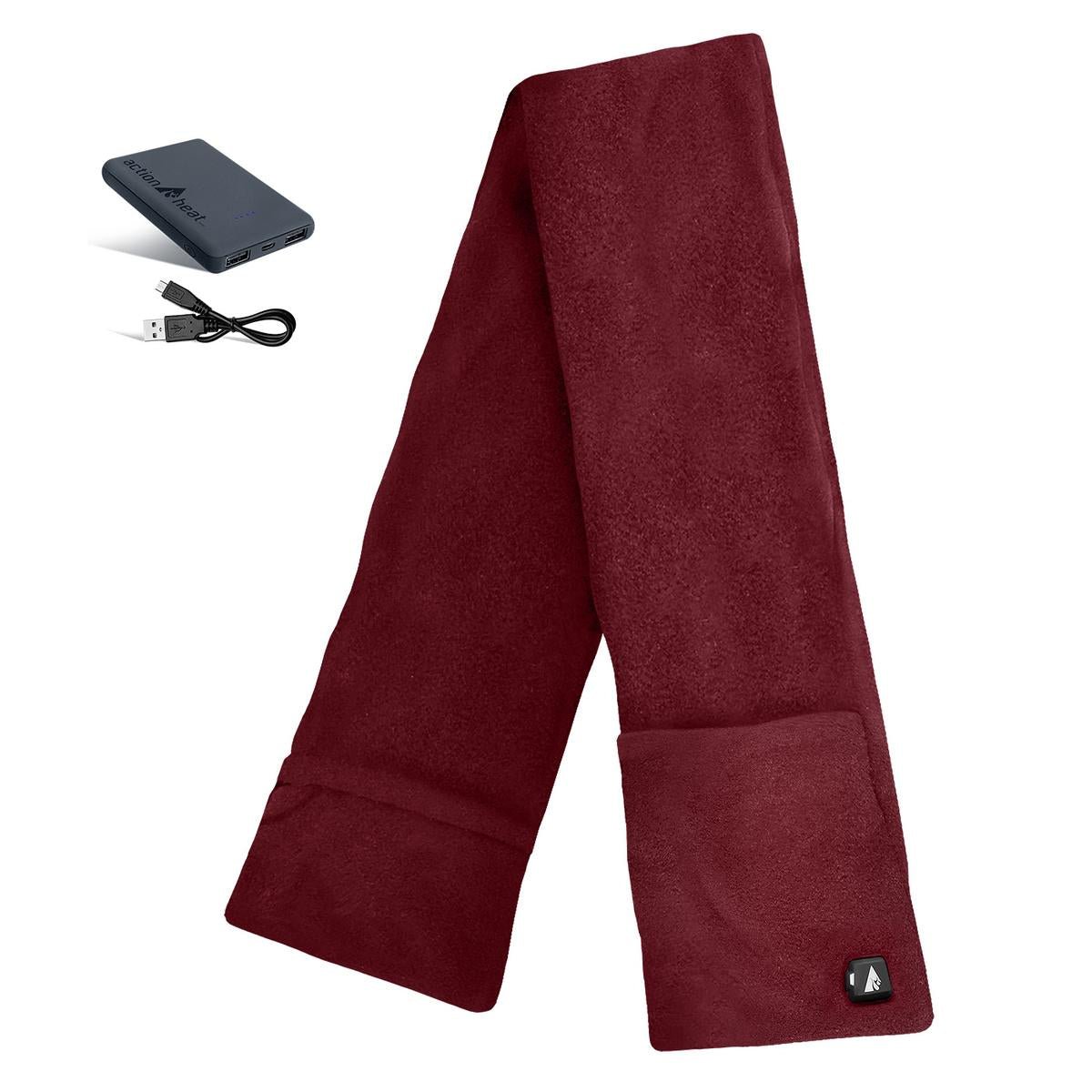 Saip 5V Battery Heated Fleece Scarf with Pockets - Image 16