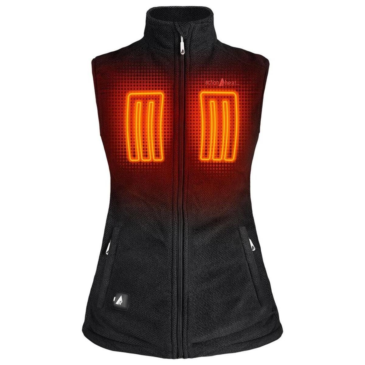 Open Box Saip 5V Women's Performance Fleece Battery Heated Vest