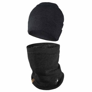 Saip 5V Battery Heated Knit Hat & Gaiter Bundle