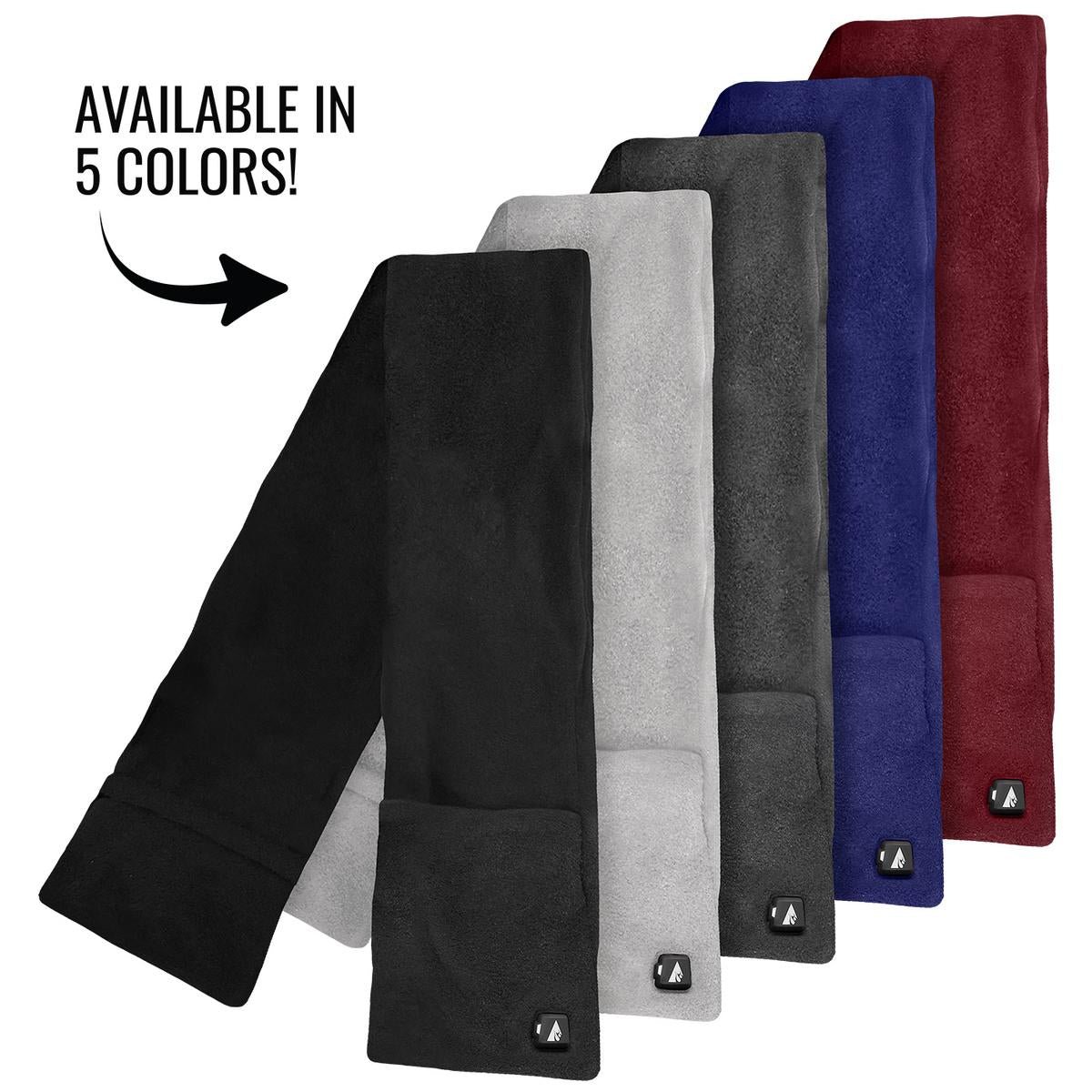 Saip 5V Battery Heated Fleece Scarf with Pockets - Image 8