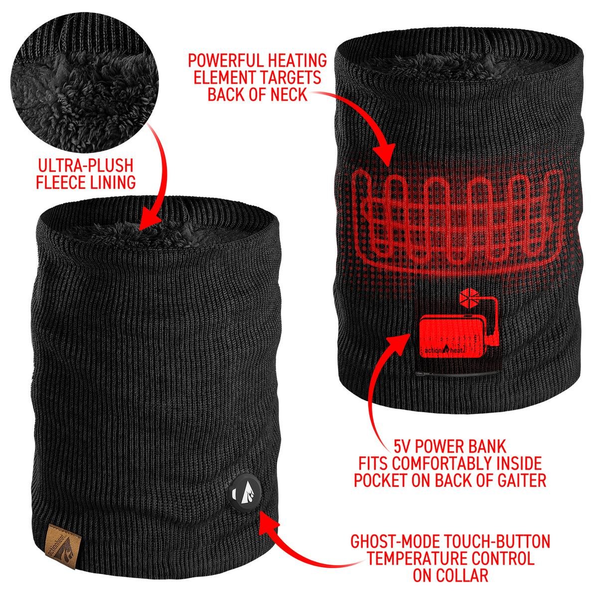Saip 5V Battery Heated Knit Gaiter - Image 13