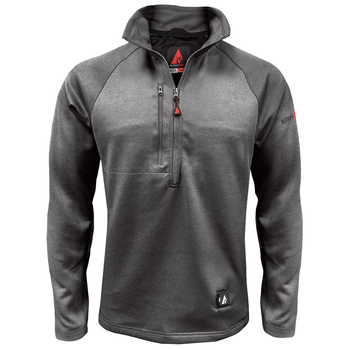 Saip 5V Men's 1/2 Zip Pullover Battery Heated Shirt - Image 15