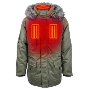 Open Box Saip 5V Men's Battery Heated Parka Jacket