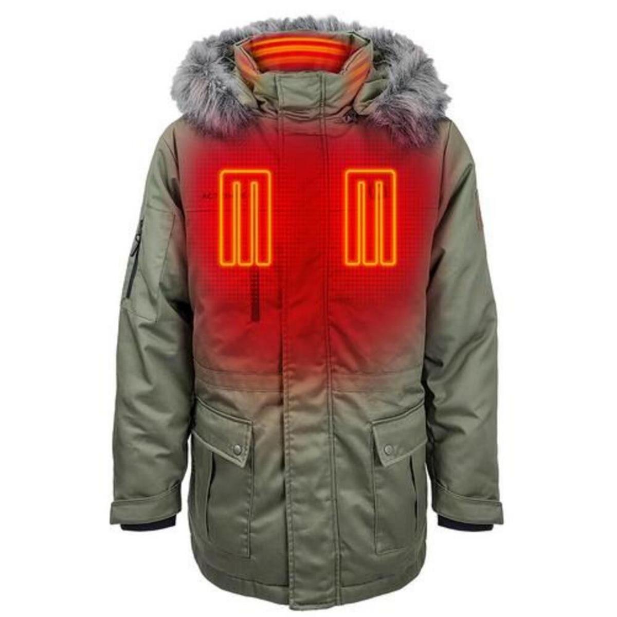 Open Box Saip 5V Men's Battery Heated Parka Jacket