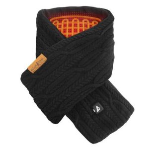 Open Box Saip 7V Battery Heated Cable Knit Wrap Scarf