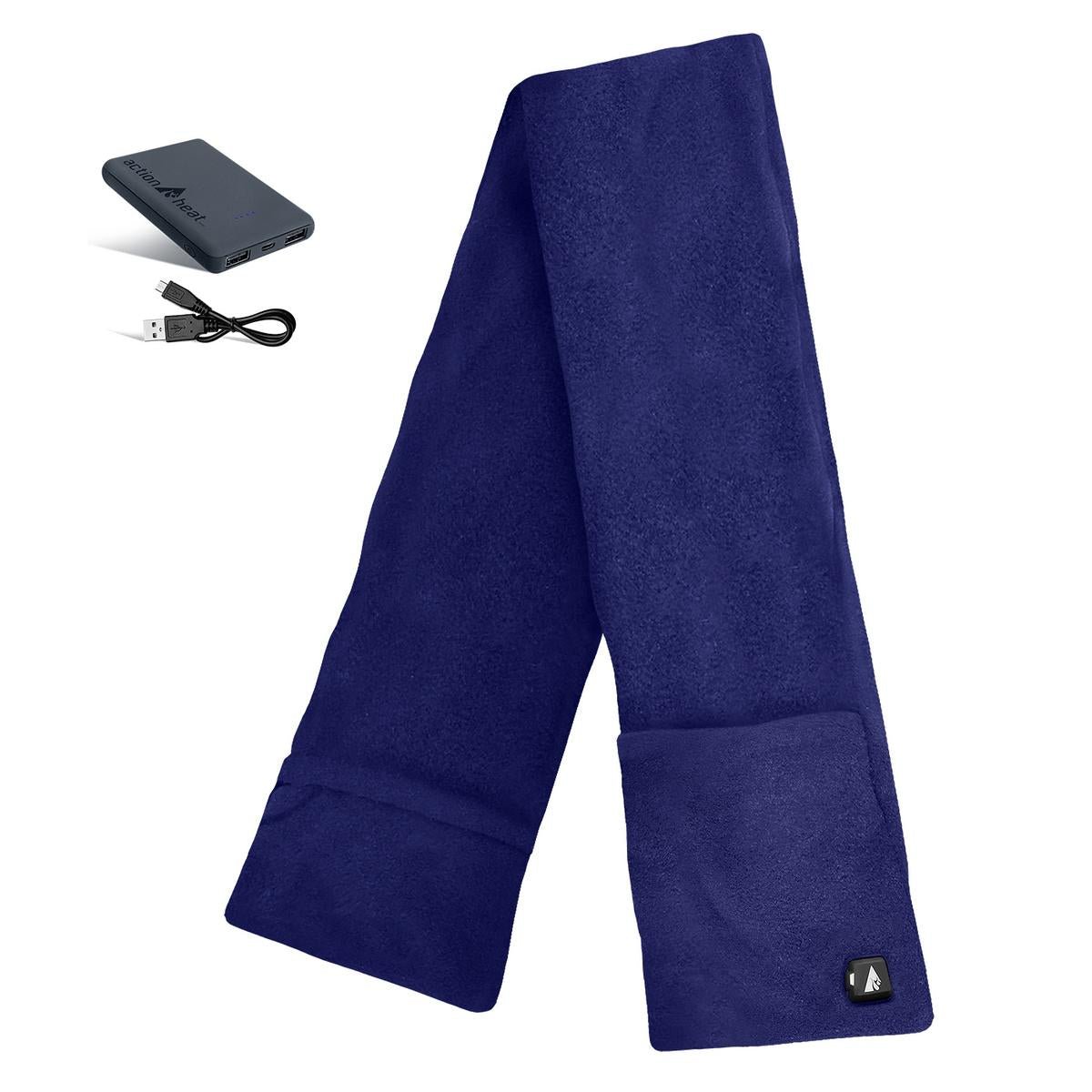 Saip 5V Battery Heated Fleece Scarf with Pockets - Image 21
