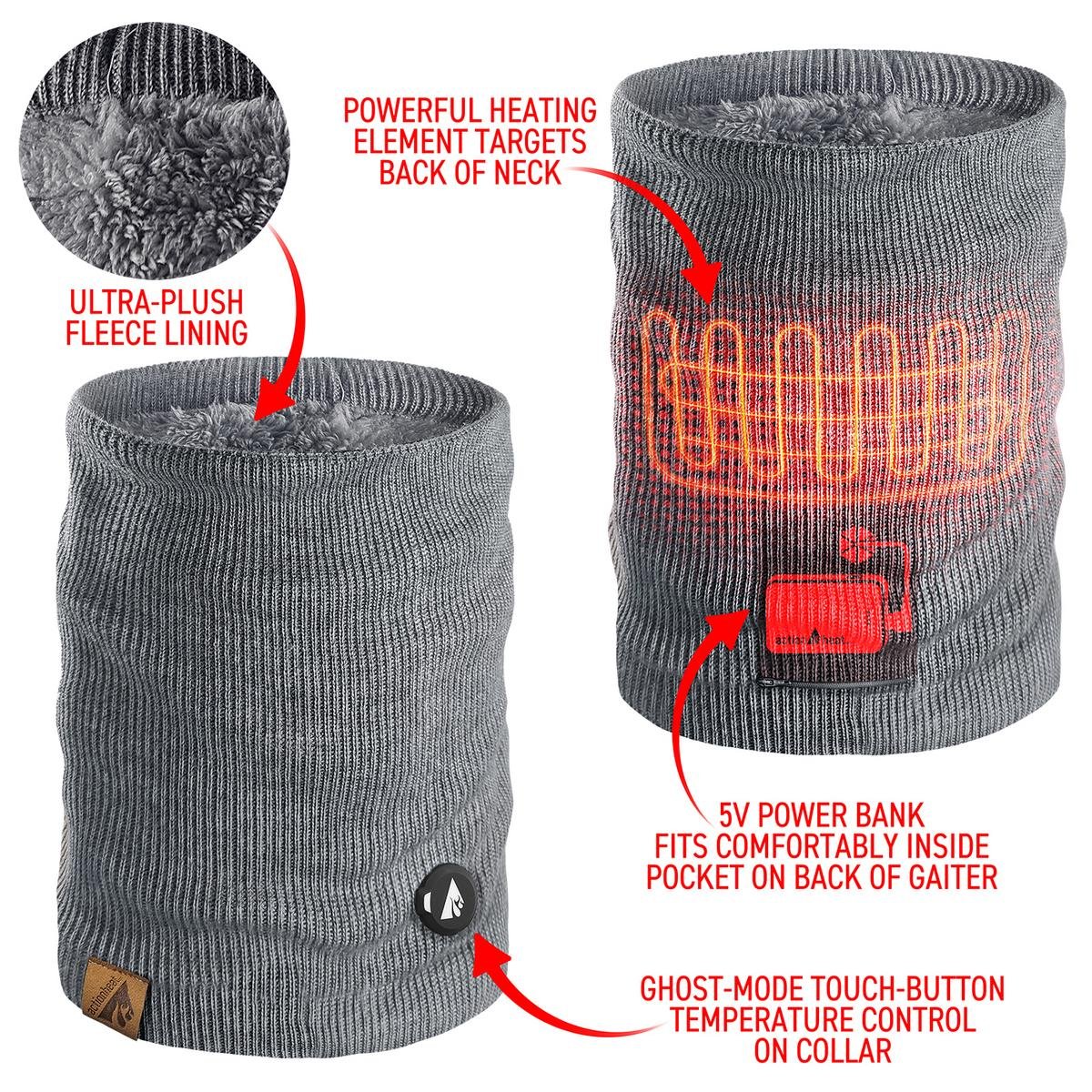 Saip 5V Battery Heated Knit Gaiter - Image 4